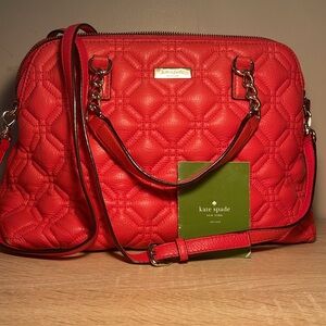 Kate spade- coral cushion bag